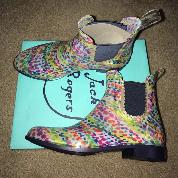 Jack Rogers Sallie Print rain boots - Picture 3 of 7